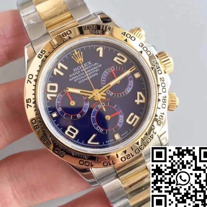 Rolex 3A Blue Wrapped Factory 18K 1118 Gold Comfortable Cosmograph Daytona 116503 Yellow Dial 0715